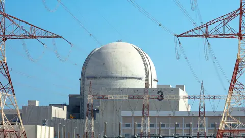 La Unidad 3 de la central nuclear de Abu Dhabi. (WAM)
