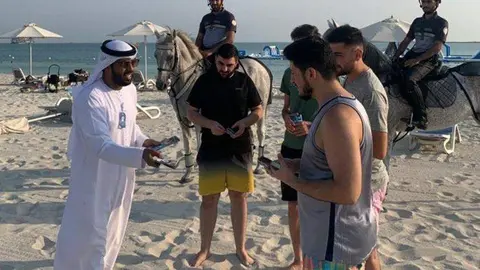 Una imagen de la Policía de Abu Dhabi. (Facebook)