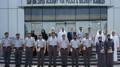 Una imagen de Twitter de la Policía de Abu Dhabi.