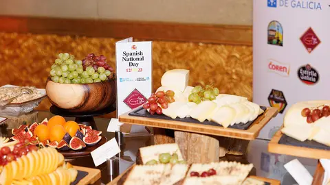Los productos gallegos reinaron en el Emirates Palace de Abu Dhabi durante la Fiesta Nacional de España. (SBC)