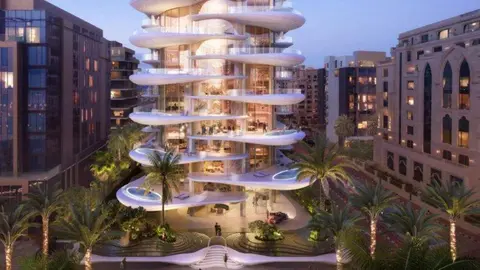 El edificio Palm Fower en La Palmera de Dubai. (Facebook)