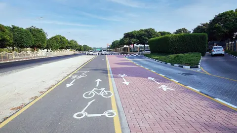 Una de las nuevas zonas para patinetes de Dubai. (WAM)