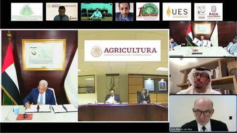 Un momento de la firma del Memorando. (WAM)