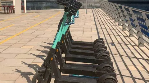 Patinetes eléctricos en Dubai. (Twitter)