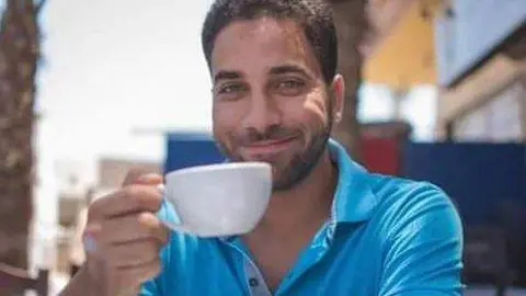 El buzo desparecido en una imagen de su perfil de Facebook.