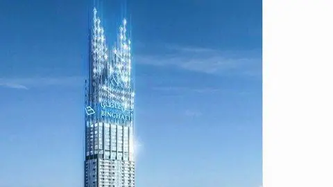 Una imagen de las futuras torres Binghatti en Dubai. (Twitter)