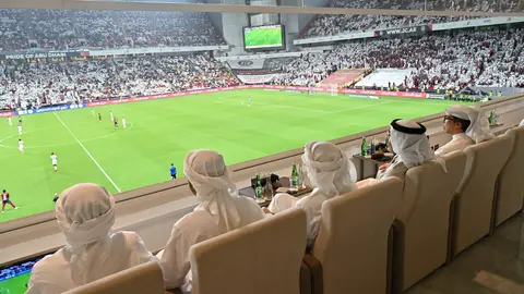 Un momento del encuentro entre el Al Jazira y el  Al Wahda en Abu Dhabi este viernes. (WAM)
