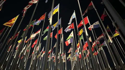 Plaza de las Banderas en Doha. (@SirChandlerBlog)