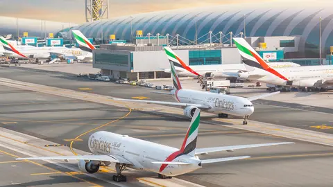 Una imagen del Aeropuerto Internacional de Dubai DXB. (Emirates Airline)
