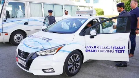 Un vehículo inteligente para examen de conducir en Abu Dhabi. (Fuente externa)