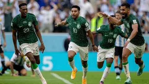 La victoria ante Argentina una gran alegría para el fútbol saudí. (Twitter)