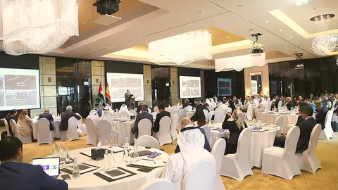 Perspectiva del encuentro empresarial en materia de defensa en Abu Dhabi. (WAM)