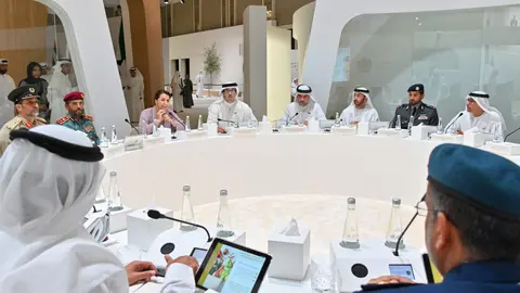 Un momento de la reunión sobre seguridad alimentaria en Abu Dhabi. (WAM)