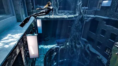 La piscina más profunda del mundo está en Dubai. (Twitter)