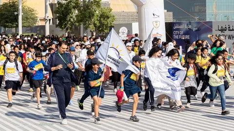 Expo City School Walkathon. (WAM)