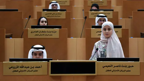 Última sesión celebrada en el Parlamento de los Niños. (WAM)