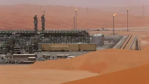 Un yacimiento saudí en el desierto del Cuarto Vacío. (Fuente externa)