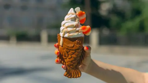 Un helado de La Pecera. (Twitter)