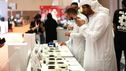 Una exhibición cafetera en Dubai. (WAM)