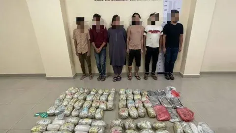 Una imagen de las drogas confiscadas. (Instagram Policía de Abu Dhabi)