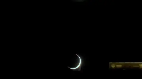 La imagen de la luna. (Twitter)