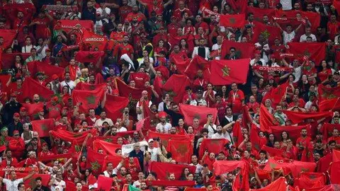 Seguidores de Marruecos en el Mundial de Qatar. (Twitter)
