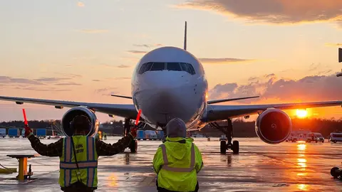 Un avión de carga de Amazon. (Amazon)