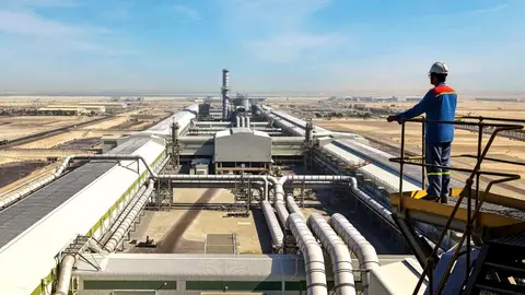 Una imagen de la zona Kezad en Abu Dhabi. (WAM)