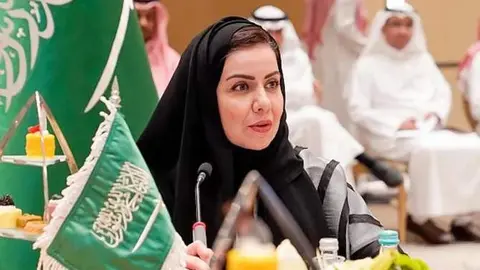La presidenta de HRC, Hala Al-Tuwaijri. (SPA)