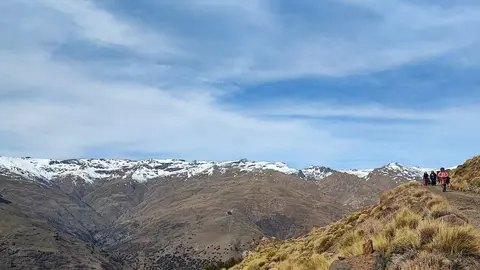 Vista de Sierra Nevada desde la acequia alta de Pórtugos