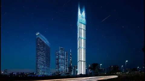 Burj Binghatti, la torre de 112 pisos en Dubai. (Twitter)