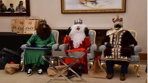 Los Tres Reyes Magos en Qatar. (Cedida)