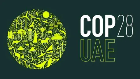 Logo de la COP28 a celebrar en Dubai en noviembre de 2023. (WAM)