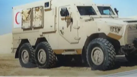 La ambulancia de última generación de Emiratos. (Youtube)