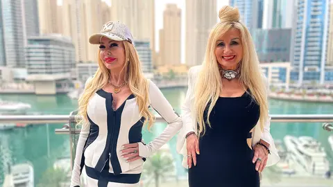 Ana y Antonella, en Dubai Marina. (EL CORREO)