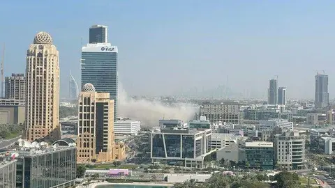 Demolición de Dubai Pearl. (Twitter)