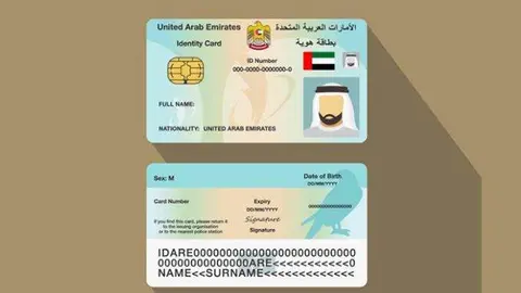 Una ID de Emiratos a modo ilustrativo. (Fuente externa)