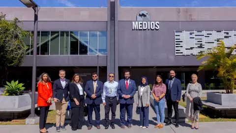 Representantes de Wam y medios costarricenses. (WAM)