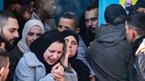 Una imagen de Twitter del campo de refugiados de Yenín.