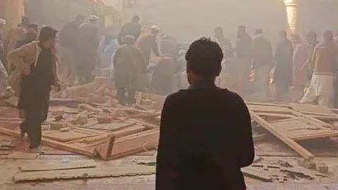 La mezquita donde tuvo lugar el atentado. (Twitter)