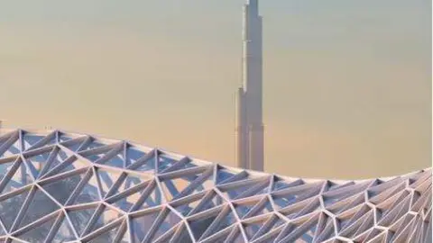 Una captura de pantalla de la carretera climatizada difundida por URB.