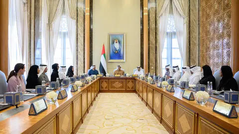 Un momento del Consejo de Ministros en Abu Dhabi. (WAM)