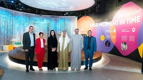 Los protagonistas de la presentación de las nuevas atracciones en Expo City Dubai. (Cedida)