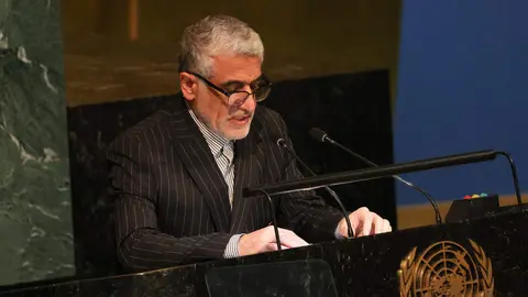 El representante iraní ante la Onu. (Fuente externa)