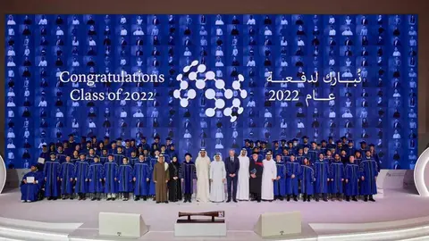 Una imagen de los alumnos graduados. (WAM)