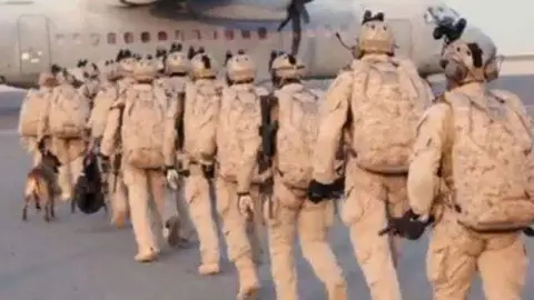 Una captura de pantalla del vídeo difundido por WAM.