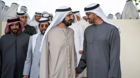 El presidente y el vicepresidente de Emiratos Árabes. (WAM)