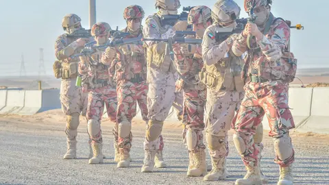 Una imagen de un ejercicio militar de EAU. (WAM)