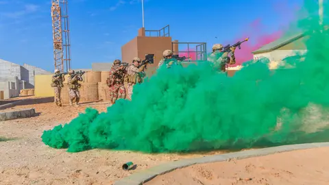 Militares emiratíes durante un ejercicio. (WAM)