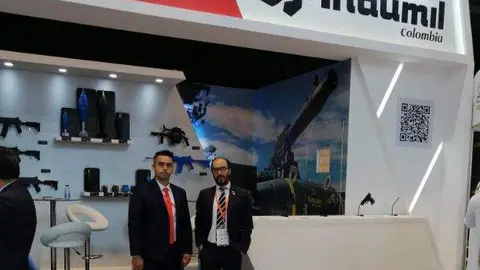 Pabellón de Idumil en IDEX 2023 de Abu Dhabi. (Cedida)